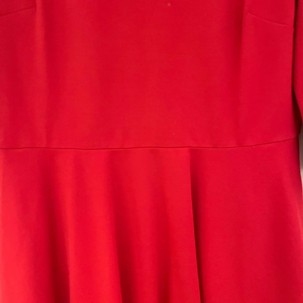 Kate Spade Red 3/4 Sleeve Dress - Picture 4 of 6